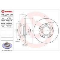 Brembo 2X Bremsscheibe Hinten Ø308 Mm Voll FüR Ford Transit Kasten FY FZ 2.0