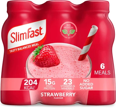 KSF ACQUISITION UK LTD SlimFast Ready To Drink Shake, Meal Replacement Shakes for Weight Loss