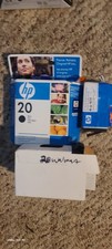 4 Genuine HP 20 Black Ink Printer Cartridge C6614D NEW Sealed