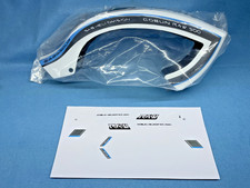 SAB Goblin Raw500 baldacchino in fibra di carbonio bianco e blu con decalcomanie abbinate NUOVO