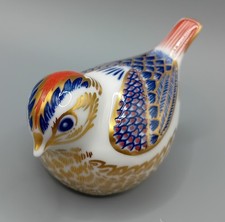 Royal Crown Derby Paperweight Goldcrest Gold Stopper Boxed