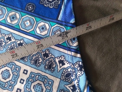 Linea Donatella Pajama Set Large Blue Design Tank Capri 2 Piece PJ Set - Picture 7 of 15