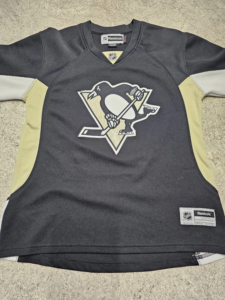 Camiseta para mujer Jordan Staal Pittsburgh Penguins NHL #11 talla M Reebok Foto 4 de 4