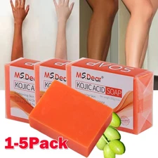 5-1X Kojic Acid Soap Acne Dark Spot Remover Skin Lightening Whitening Face Body
