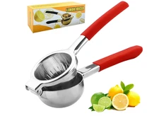 Lemon Squeezer,304 Stainless Steel Citrus Press Juicer,Non-Slip Grip Design