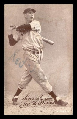 1939-46 Exhibit #64 Ted Williams  {Sincerely Yours FAIR J3264474