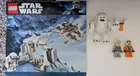 LEGO 8089 Star Wars: Hoth Wampa Cave Scene Minifigures Instructions and Pieces