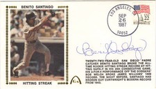 1987 BENITO SANTIAGO Autograph Signed Cachet Envelope