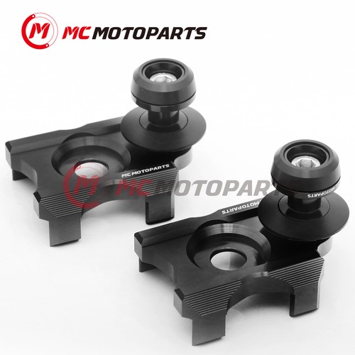 CNC Swingarm Protector Spools For Kawasaki Z300 2014-2018 14 15 16 17 18 - Picture 2 of 11