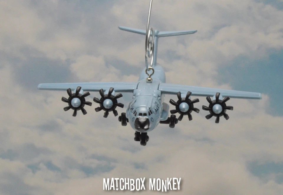 Airbus 400M Military Transport Custom Christmas Ornament Airplane Adorno 1:400 - Image 2 of 4