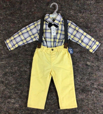 Infant Boys 2 Piece Long Sleeve Outfit Shirt  Pants 12-18 Months