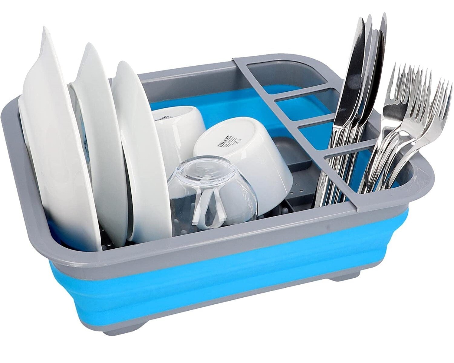 Geschirrabtropfer Foldable Flat Dish Rack Dish Drainer Caravan