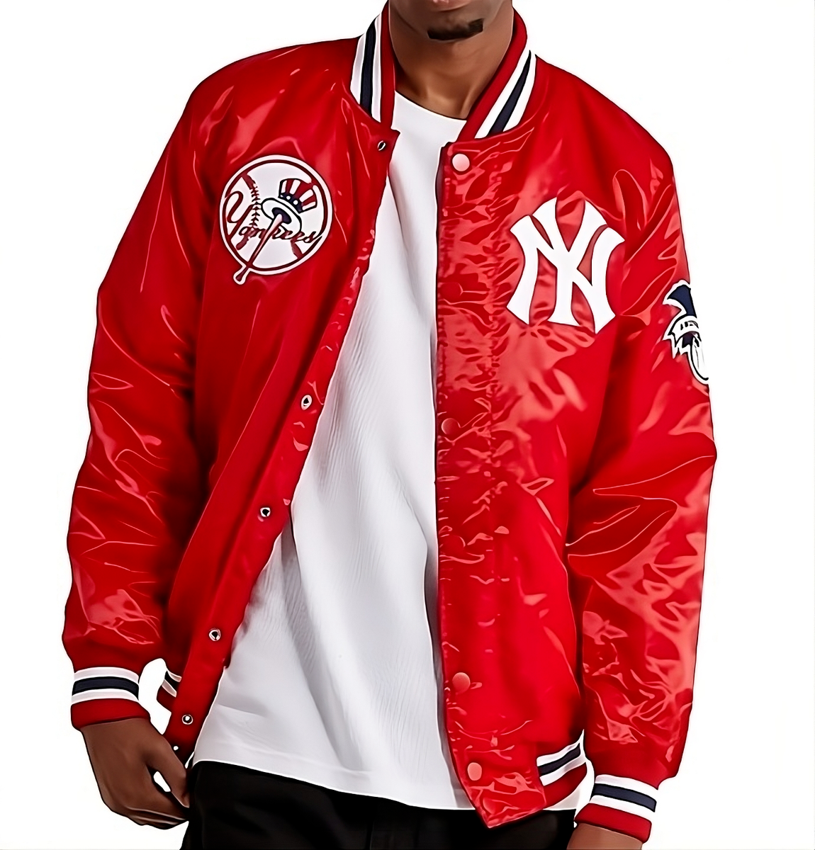 NWT Starter MLB New York Yankees Varsity Men's Red Jacket A-101 | eBay