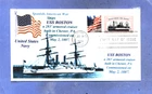 USS BOSTON Armored Cruiser Spanish-American War Color Flag First Day+ # 3192