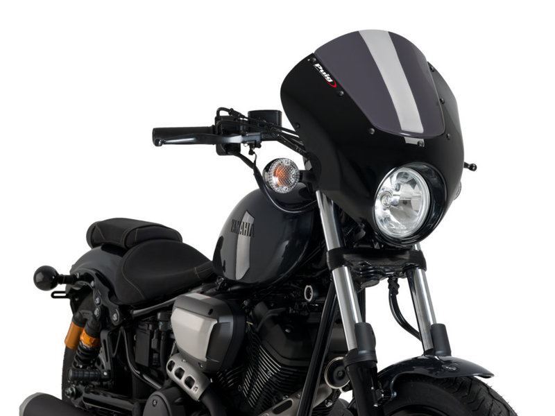 Puig Gloss Black Housing Dark Smoke Dark Night Screen Yamaha XV 950 R 2014-2020