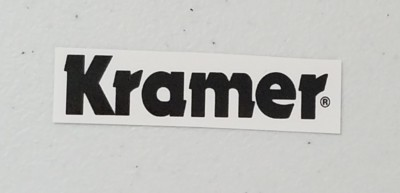 #ad Kramer Older Style Black Waterslide Headstock Decal $4.99