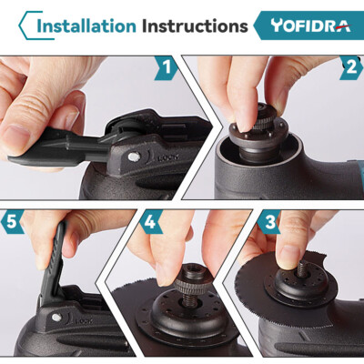 Utensile Multifunzione Oscillante TASDISE 350W - Per Batteria Makita 18V, 21 Accessori, 6 Velocità - Foto 8