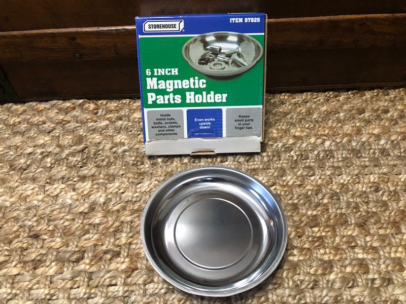 CHROME MAGNETIC PARTS DISH/HOLDER 6" STOREHOUSE #97825 NEW IN BOX