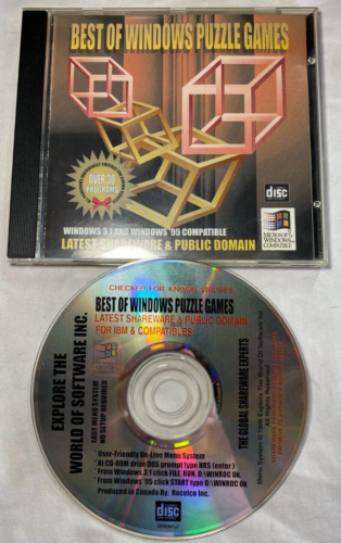 Best Of Windows Puzzles Games Special Edition (PC CD, 1996) Like New Condition - Picture 1 of 5