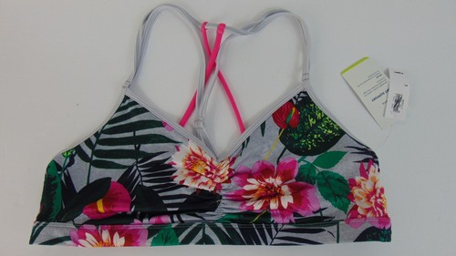 New Old Navy Athletic Sports Bra Womens Size Xl Tropical Yoga Running Gym