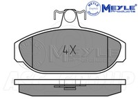 Meyle Bremsbelagsatz, Vorderachse Mit Antikratzplatte 025 212 6617