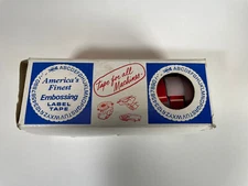 VTG 8 Rolls America’s Finest Embossing Label Tape Made In USA