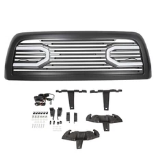Front Black Hood Bumper Grille W/Lights Fits Dodge Ram 2500 3500 2010-2018 2011