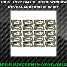 1965-1972 Grand Prix Rear Glass Window Windshield Molding Trim Reveal Clips Gm 1965-1972 Grand Prix Rear Glass Window Windshield Molding Trim Reveal Clips Gm