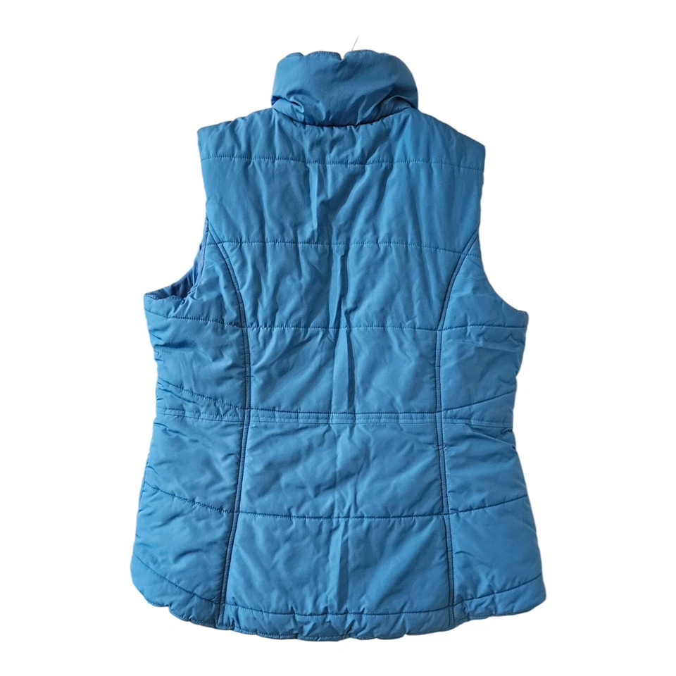 Colete acolchoado feminino New York & Company feminino tamanho LG azul com zíper encaixe LEIA - Imagem 2 de 4