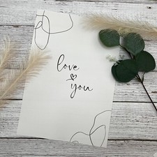 Love You Minimalistic Print | Home Decor | A4 Print | Boho Style | Abstract