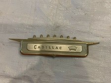 1958 Cadillac Rear Quarter Panel Fin Emblem Body Ornament Badge Gold Fender 1958 Cadillac Rear Quarter Panel Fin Emblem Body Ornament Badge Gold Fender