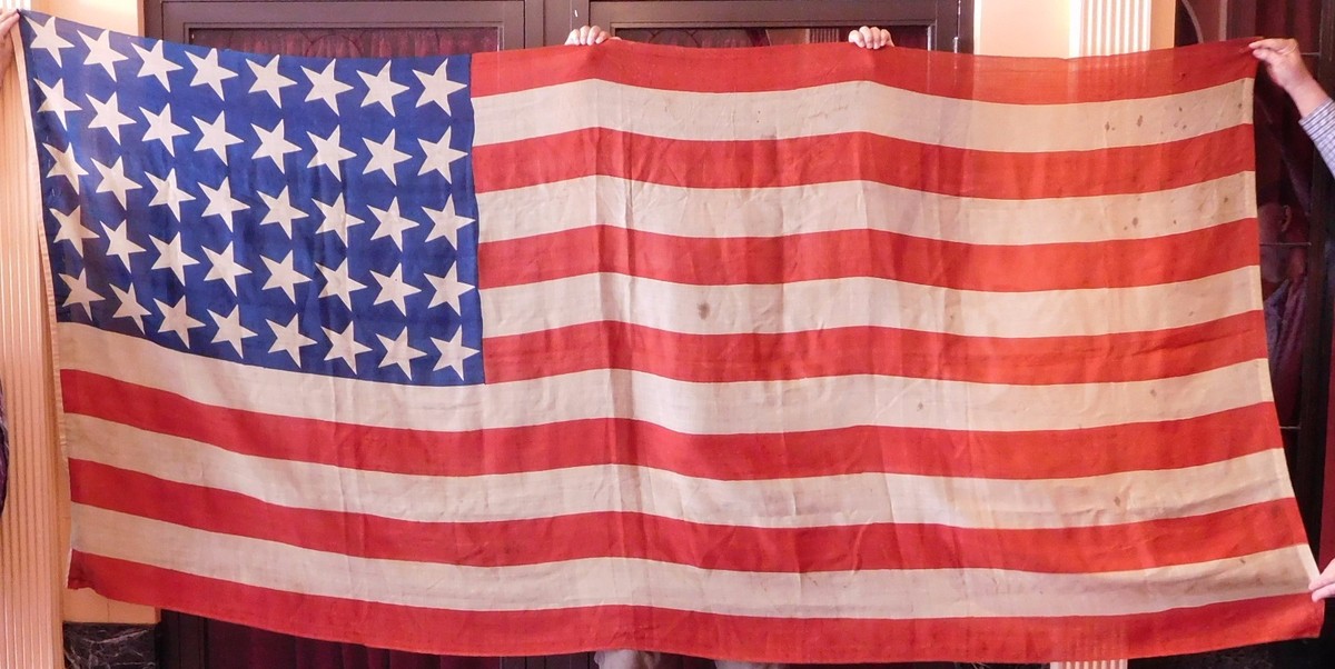 Original United States 1880's 40 Star Flag 56
