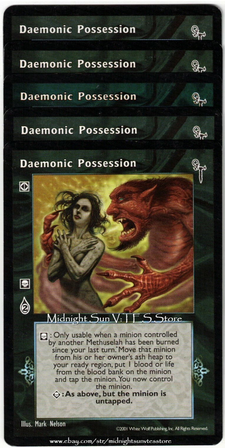 Daemonic Possession x4 + 1 Final Nights V:TES VTES Vampire CCG