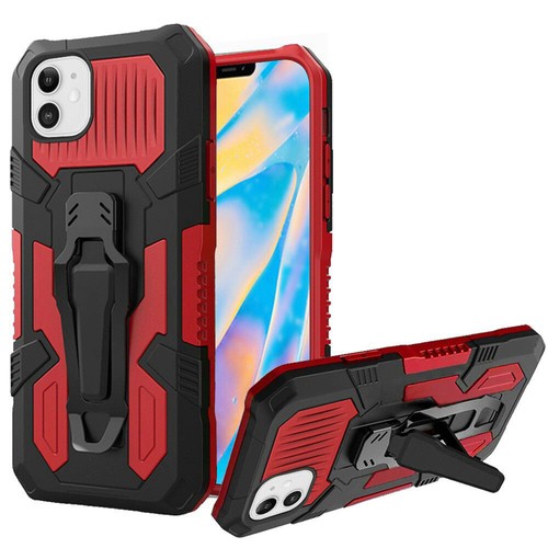for iPhone 13 6.1" Case Pocket Clipper Stand Armor Hybrid Cover+Prytool - Picture 6 of 6