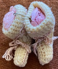 Antique Booties For French Or German Bisque Doll