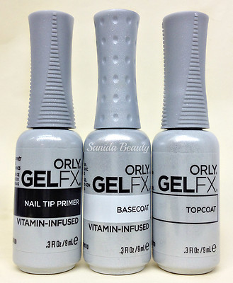 ORLY GELFX 3PC KIT - Primer + Base Coat + Top Coat COMBO - 0.3oz/9ml