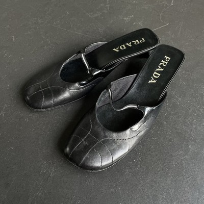 Rare archive 1999-2000 Prada sporty kitten heel mules | eBay