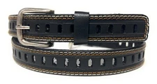 Kids Casual Black Leather Belt, Kids School uniform Leather Belt