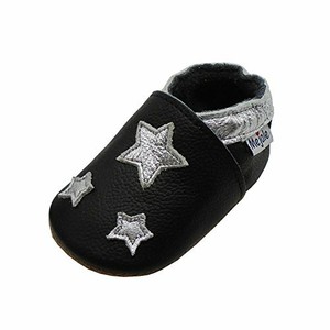 Mejale Cuir Chaussures Bebe Chaussons Bebe Chaussures Enfants Chaussons Noir Ebay