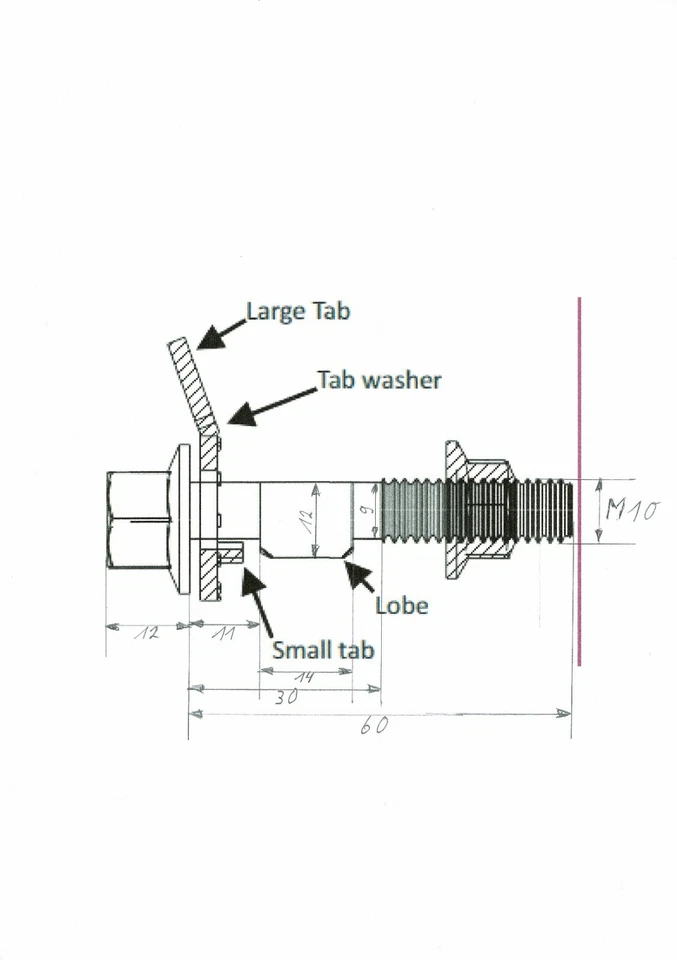 2 Excenterschrauben zur Sturzkorrektur Federbein Querlenker Powerflex PFA100-12 - Bild 2 von 4