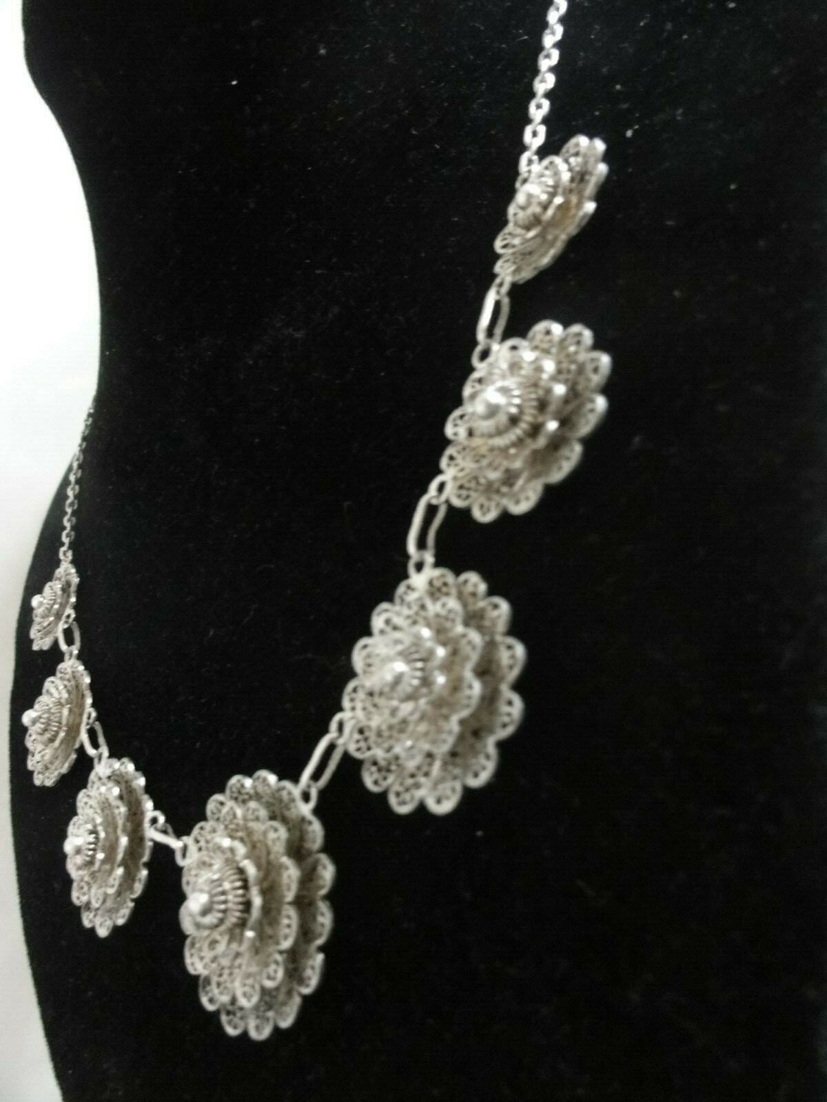 SUPERB ANTIQUE SOLID SILVER FILIGREE ETRUSCAN CAN… - image 5