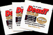 DeoxIT Gold wipes K-G1W-25 25 pack of individual wipes - international shipping