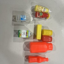 Pretend Play House Food Set Kids Plastic Fast Food Playset Gift for Kitchen