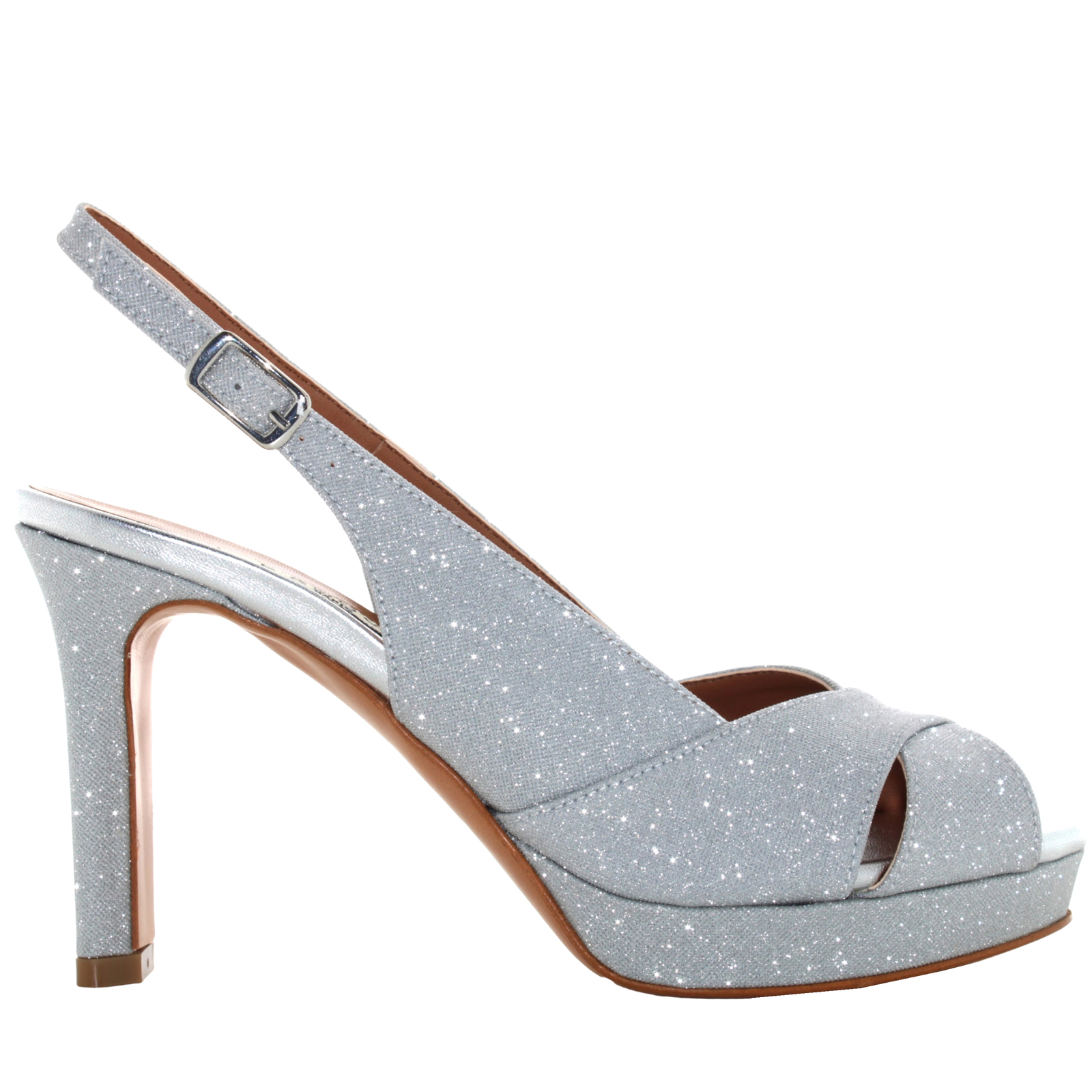 LAmour P23g Damensandale mit Absatz 203L СЕРЕБРИСТЫЙ