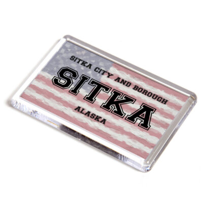 KÜHLSCHRANKMAGNET - Sitka - Sitka, Alaska - US-Flagge