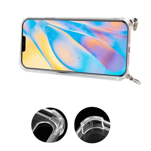 Apple iPhone 12 / 12 Pro Handykette Hülle mit Band zum umhängen Kordel Etui Rosa - Zdjęcie 6 z 6