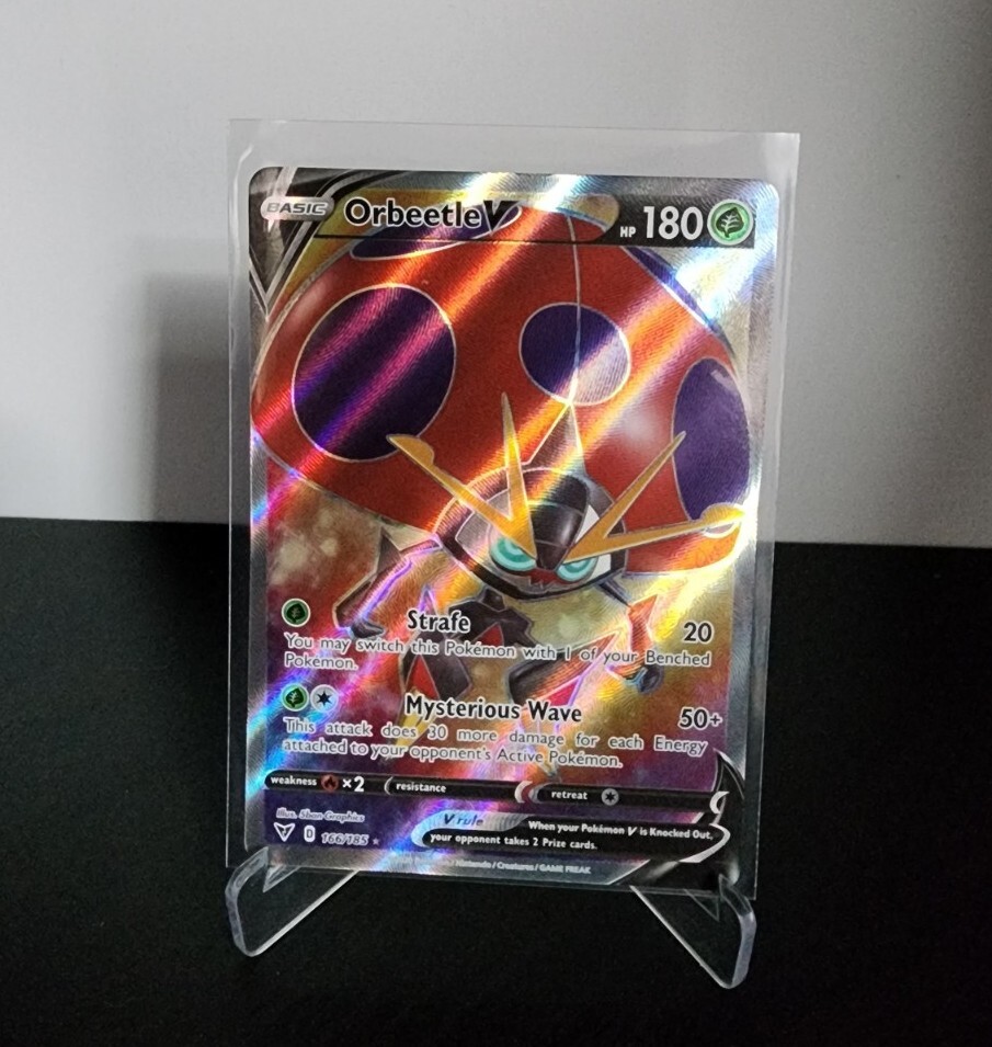 Pokemon TCG Vivid Voltage 166/185 Orbeetle V Card