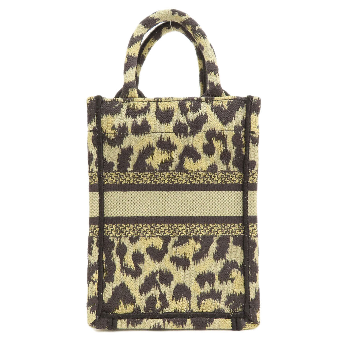 CHRISTIAN DIOR Handbag Book tote mini leopard pattern 2WAY CHRISTIAN DIOR Handbag Book tote mini leopard pattern 2WAY