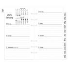 2025 Weekly Monthly Planner Refill, Jan. 2025-Dec. 2025, 3-3/4"x6-3/4" Personal
