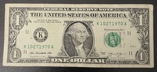 $1 FANCY SERIAL NUMBER BIRTHDAY OR ANNIVERSARY NOTE FOR OCTOBER 27, 1970